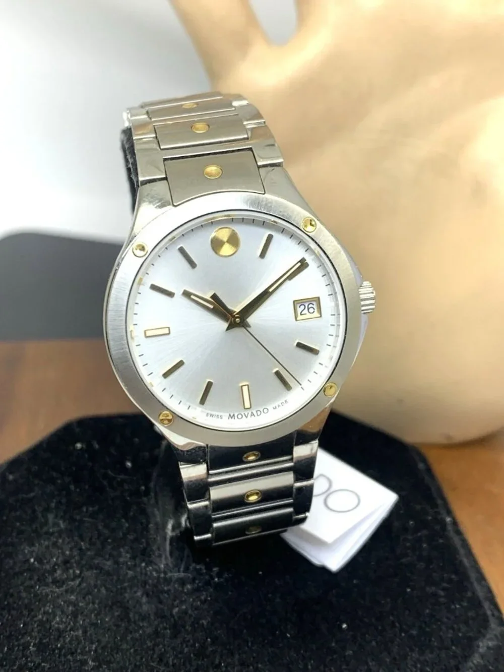 Movado SE Women's Watch 0607516 Swiss Quartz Two Tone Stainless Steel 32mm
